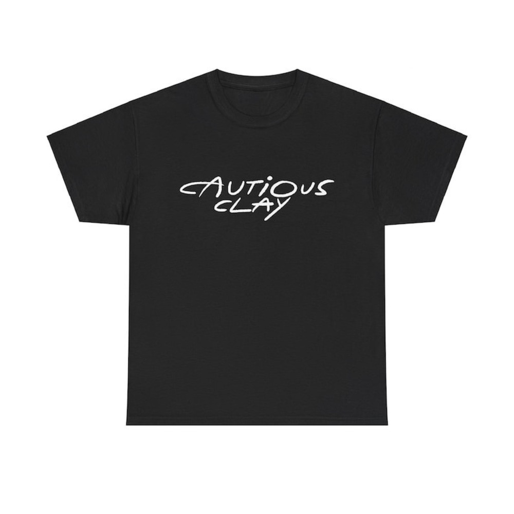 Retro Cautious Clay Tour Unisex Gift Shirt Punk Unisex Heavy Cotton Tee